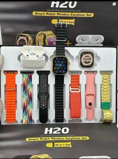 Latest H20 Ultra Smart Watch with Earbuds