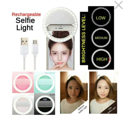 Rechargeable Selfie Ring Light