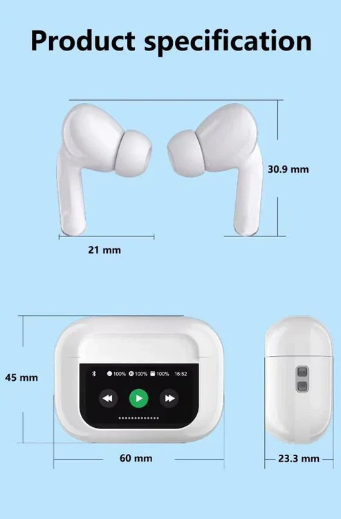 A9 LED Display Earbuds Touch Screan