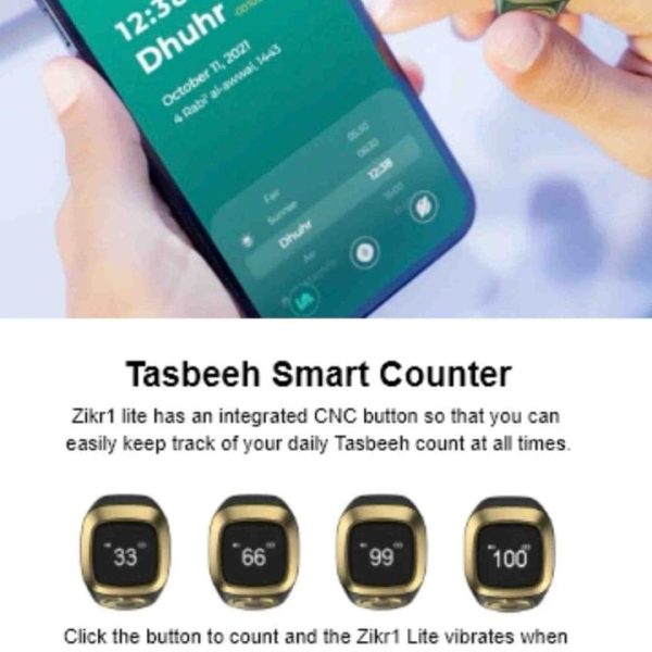 Muslim smart praise ring electronic waterproof ring counter islamique zikr ring